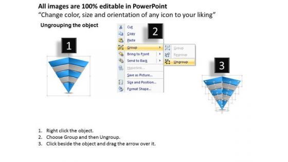 Business Framework Content Marketing Pyramid Converting Viewers To Customers PowerPoint Presentation
