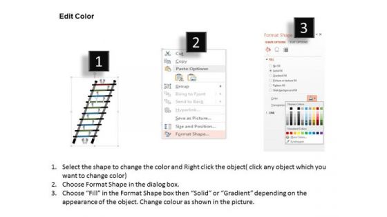Business Framework Goal Setting Ladder PowerPoint Presentation