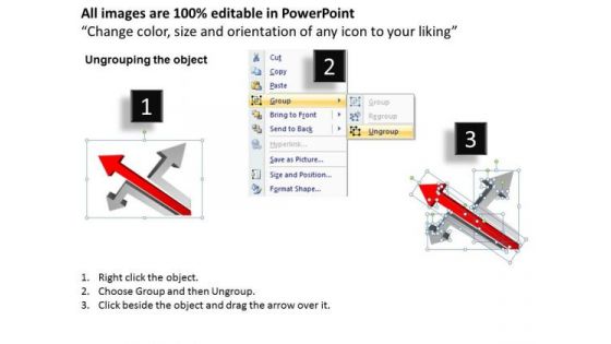 Business Framework Model 3d Arrows Styli Consulting Diagram