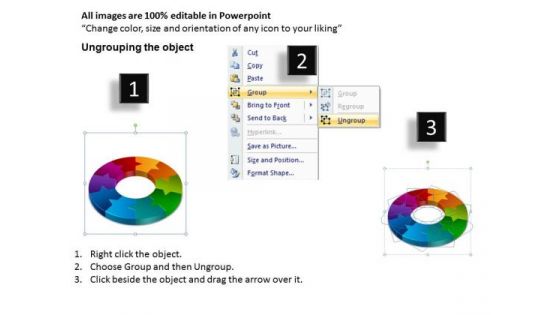 Business Framework Model 3d Circular Chart Flow Stages Sales Diagram