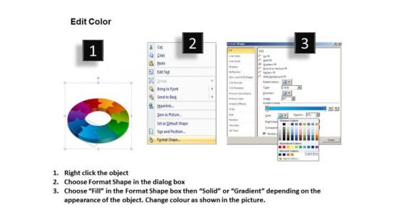 Business Framework Model 3d Circular Chart Flow Stages Sales Diagram
