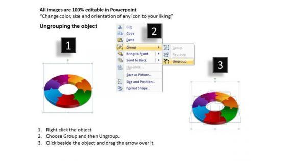 Business Framework Model 3d Circular Diagram Chart 7 Stages Sales Diagram