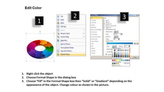 Business Framework Model 3d Circular Diagram Chart 9 Stages Sales Diagram