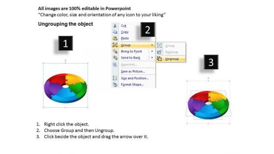 Business Framework Model 3d Circular Process Cycle Diagram Templates Sales Diagram