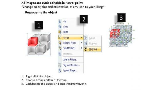Business Framework Model 3d Cubes 2x2x2 Business Finance Strategy Development
