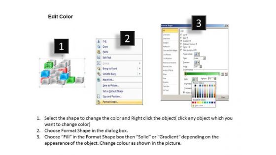 Business Framework Model 3d Cubes Broken Style Mba Models And Frameworks