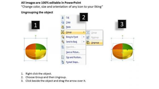 Business Framework Model 3d Cycle Process Flow Chart 4 Stages Strategy Diagram