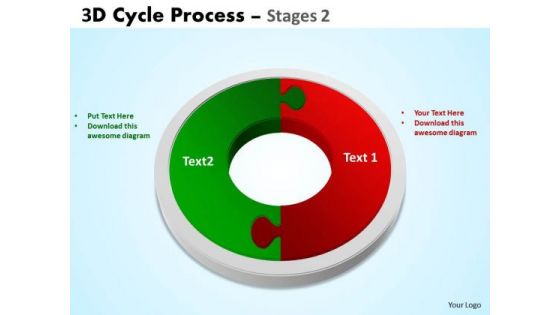 Business Framework Model 3d Cycle Process Flowchart Stages 2 Style Sales Diagram