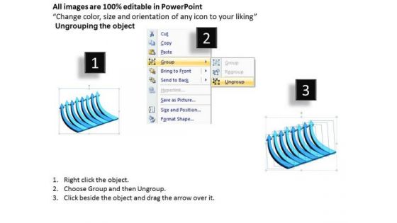 Business Framework Model 3d Parallel Arrow Process Marketing Diagram