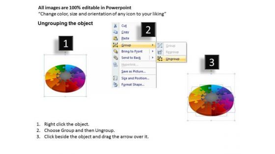 Business Framework Model 3d Puzzle Process Diagram 10 Stages Consulting Diagram