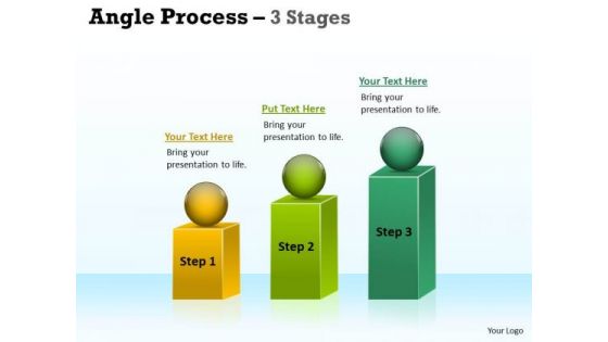 Business Framework Model Angle Process With 3 Stages Marketing Diagram
