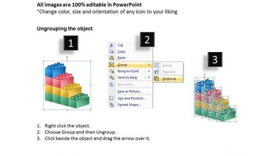 Business Framework Model Building Lego Process 4 Stages Sales Diagram