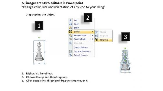 Business Framework Model Chess Board Sales Diagram