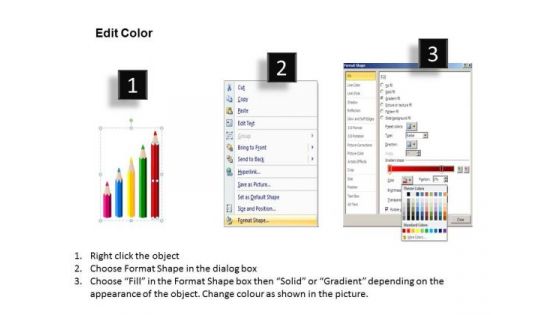 Business Framework Model Crayons And Pencils Style 1 Marketing Diagram