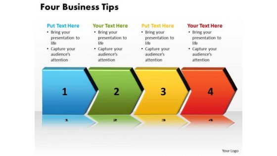 Business Framework Model Four Business Tips Marketing Diagram