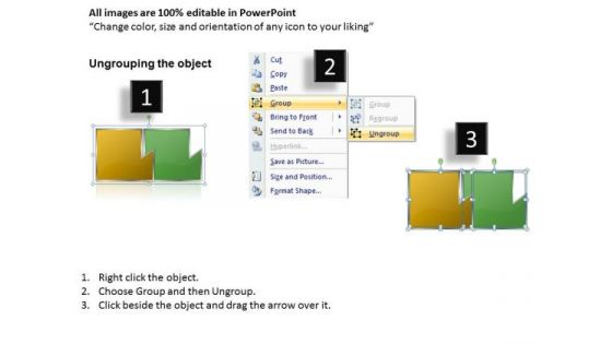Business Framework Model Linear Flow 2 Stages 3