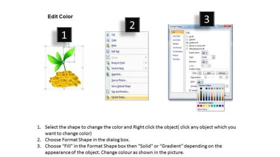 Business Framework Model Money Growing On Trees Marketing Diagram