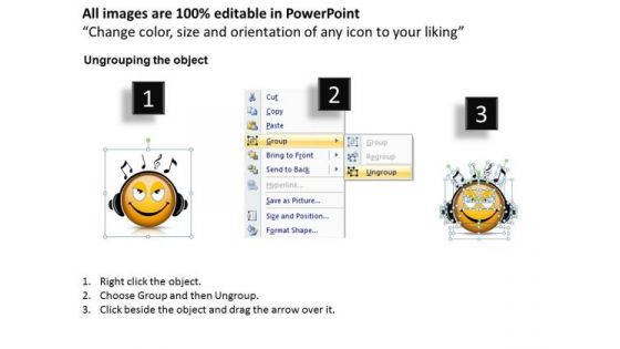 Business Framework Model Music Smiley Emoticon With Guitar Mba Models And Frameworks
