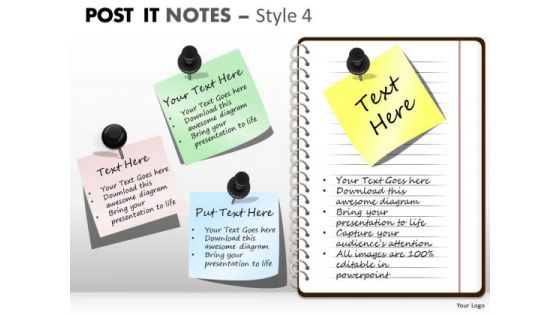 Business Framework Model Post It Notes Style 4 Business Diagram Business Framework Model Post It Notes Style 4 Business Diagram