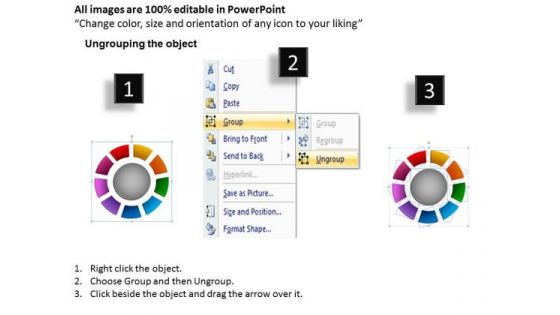 Business Framework Model Ring Chart Diagram 9 Stages Marketing Diagram