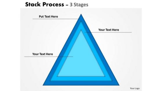 Business Framework Model Stack Process Triagle Sales Diagram