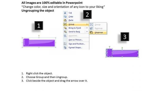 Business Framework Model Textboxes Colorful 3 Steps Sales Diagram