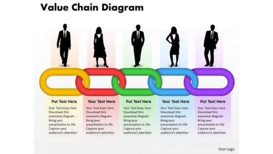 Business Framework Model Value Chain Diagram Business Diagram