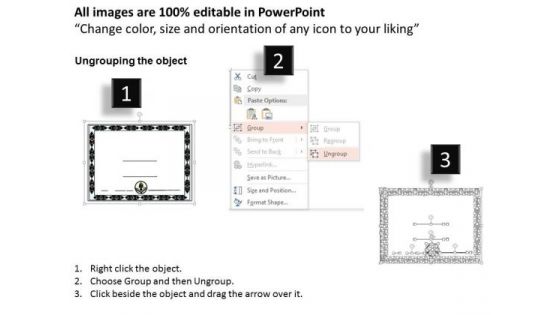 Business Framework PowerPoint Certificate Templates PowerPoint Presentation