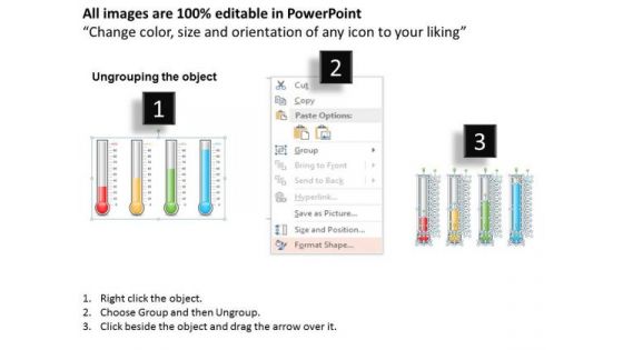 Business Framework PowerPoint Thermometer PowerPoint Presentation