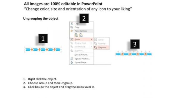 Business Framework Process Chevron Diagram PowerPoint Presentation