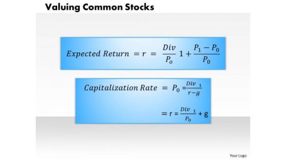 Business Framework Valuing Common Stocks PowerPoint Presentation