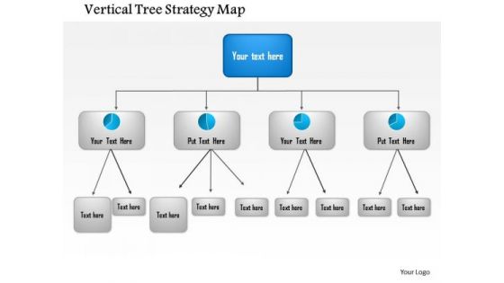 Business Framework Vertical Tree Strategy Map PowerPoint Presentation