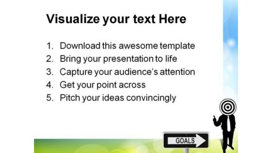 Business Goal Target Success PowerPoint Themes And PowerPoint Slides 0511