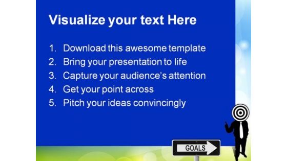 Business Goal Target Success PowerPoint Themes And PowerPoint Slides 0511