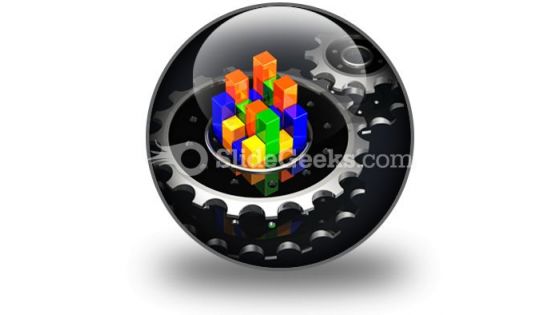 Business Graph Adjust PowerPoint Icon C