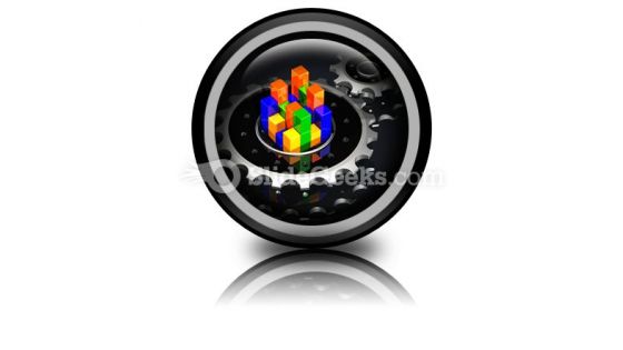 Business Graph Adjust PowerPoint Icon Cc