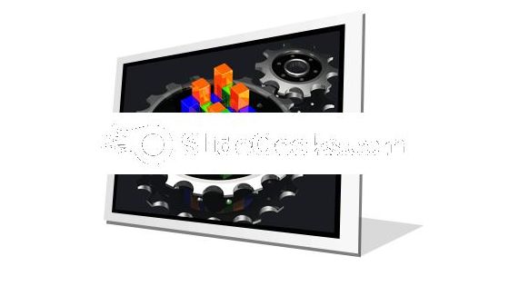 Business Graph Adjust PowerPoint Icon F