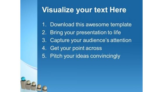 Business Graph And Spheres Leader Teamwork PowerPoint Templates Ppt Backgrounds For Slides 0213