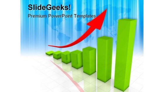Business Graph Arrow Success PowerPoint Themes And PowerPoint Slides 0511