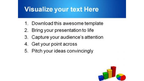 Business Graph Finance PowerPoint Template 0910