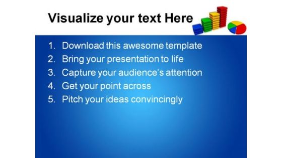 Business Graph Finance PowerPoint Template 0910