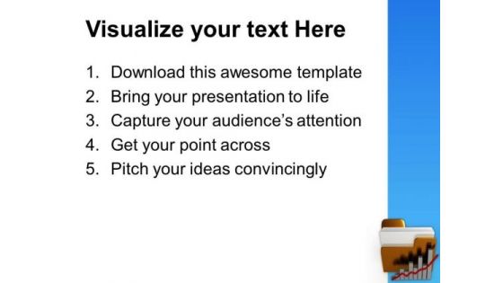 Business Graph Folder With PowerPoint Templates Ppt Backgrounds For Slides 0713
