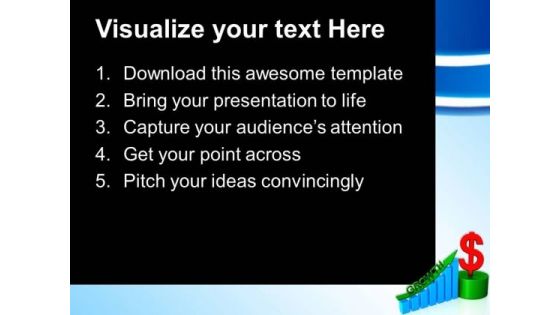 Business Graph Growth Dollar Finance PowerPoint Templates And PowerPoint Themes 0712