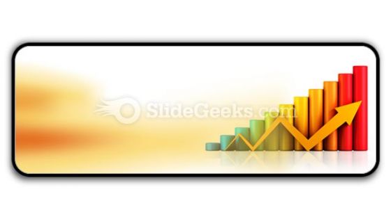 Business Graph With Arrow PowerPoint Icon R