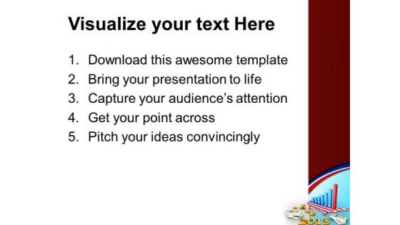 Business Graph With Dollar Money Americana PowerPoint Templates Ppt Backgrounds For Slides 1112