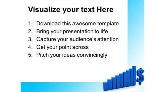 Business Graph With Dollar Sign Marketing PowerPoint Templates And PowerPoint Themes 1012