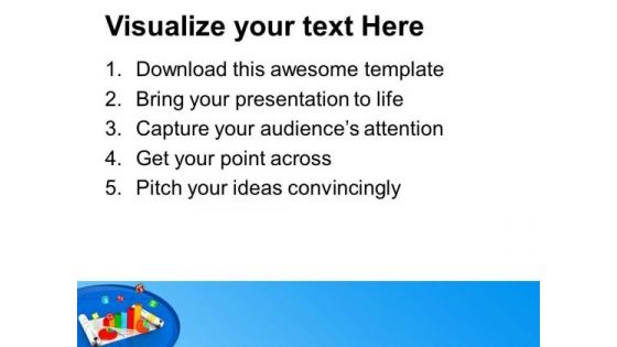 Business Graph With Pie Chart Marketing PowerPoint Templates Ppt Backgrounds For Slides 0513