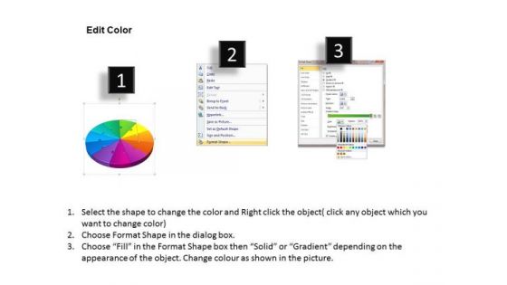 Business Graphic PowerPoint Templates Business 3d Jigsaw Circular Pie Chart Ppt Slides