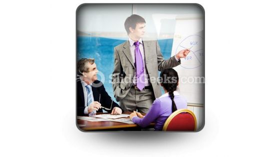 Business Group Listen PowerPoint Icon S