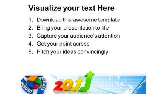 Business Growth 2011 Success PowerPoint Backgrounds And Templates 1210